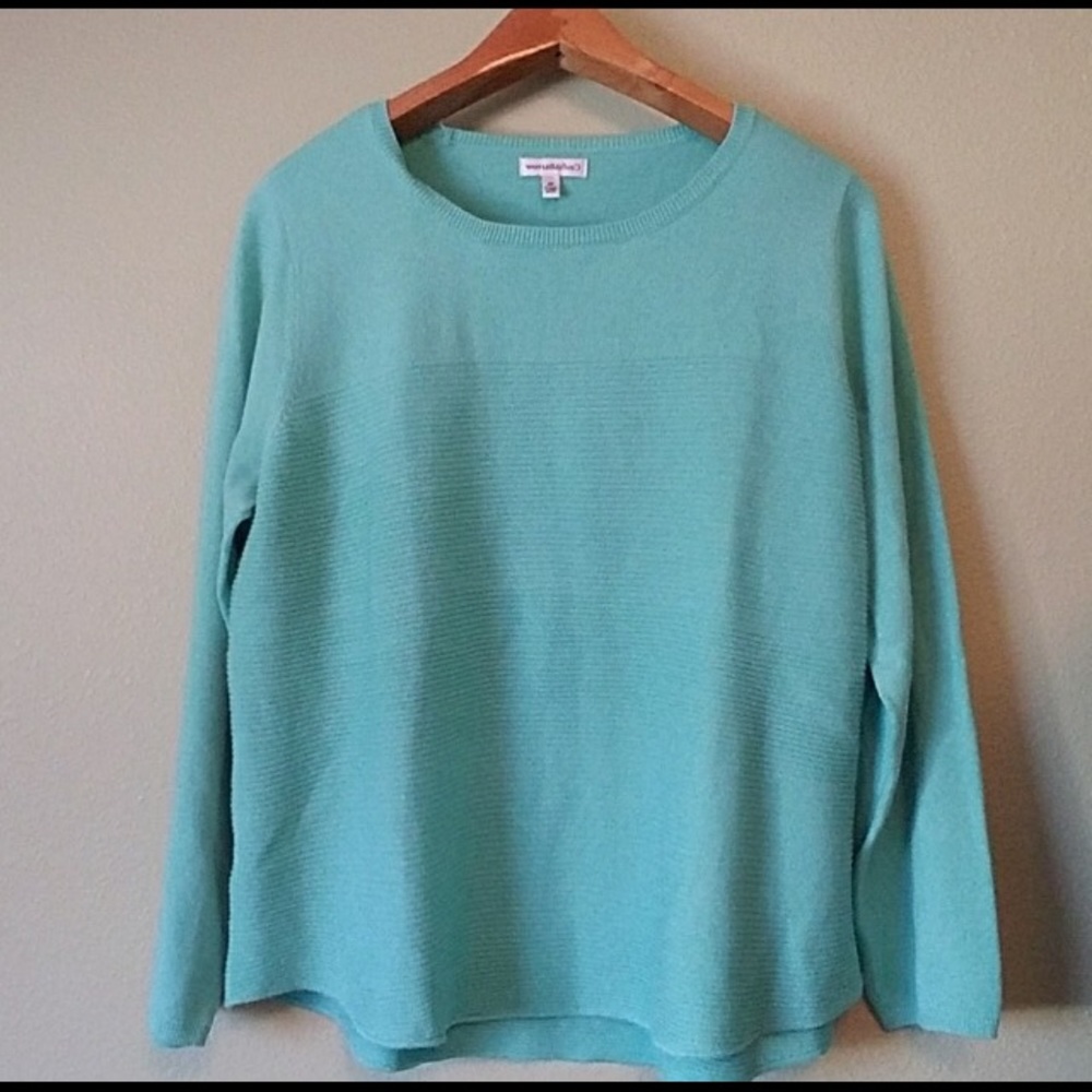 Croft and Barrow Teal Sweater- XL